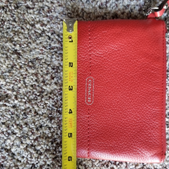Coach wristlet coin pouch orange - Picture 3 of 6